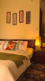 Unique Handmade Wooden Bedside Lamp - Image 3