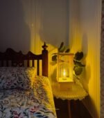 Unique Handmade Wooden Bedside Lamp - Image 5