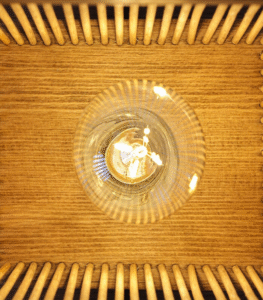 Unique Handmade Wooden Bedside Lamp – Bamboo & Antique Walnut Finish - Image 7