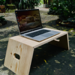 Laptop Stand & Fold-Away Bed Tray – Real Wood, Portable & Multifunctional