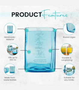 Blue Glass – Handmade Eco-Friendly Drinkware - Image 4