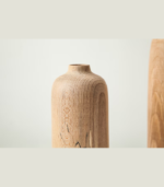 Handcrafted Wooden Vase Set of 3 – Minimalist Natural Wood Decor - Image 4