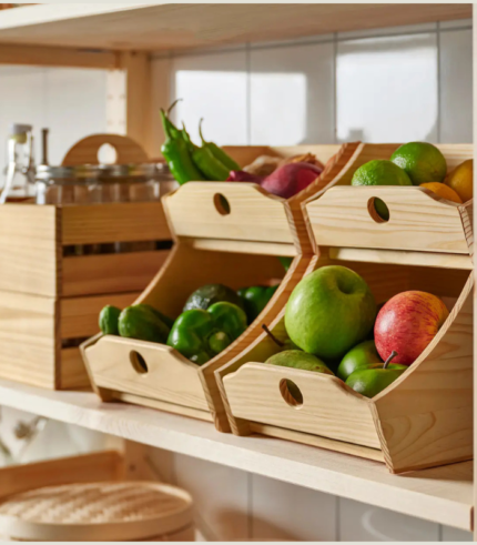 Food Storage Rack (Set of 2) – Multi-Purpose Kitchen Organizer